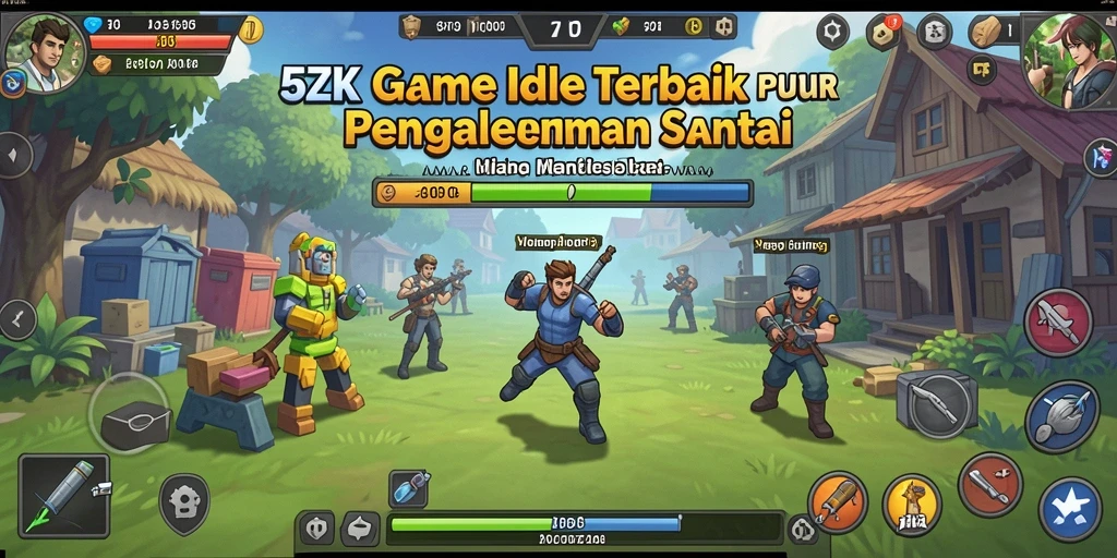 Tangkapan layar gameplay <strong>5ZK</strong> menunjukkan aksi santai dan menarik.