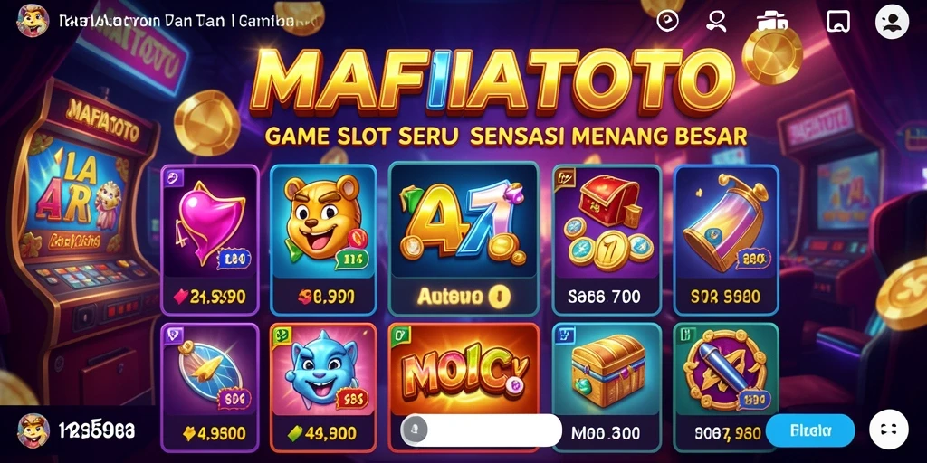 Tampilan gameplay seru MAFIATOTO yang membuat ketagihan.